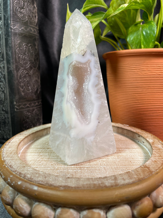 Druzy Agate Obelisk | Brazil | F71