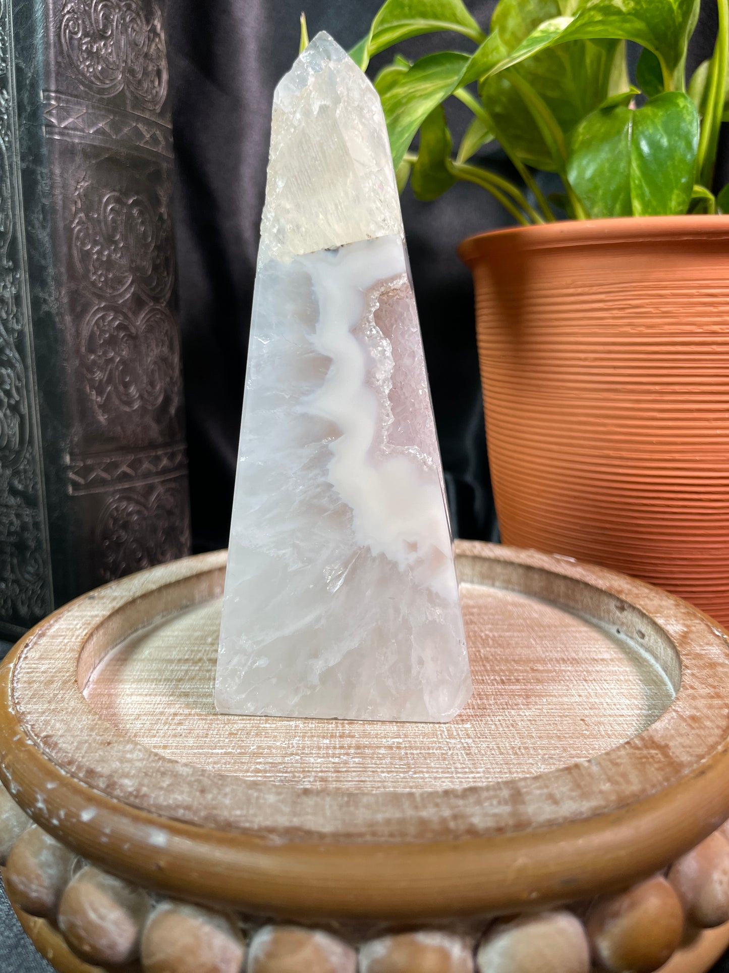 Druzy Agate Obelisk | Brazil | F71